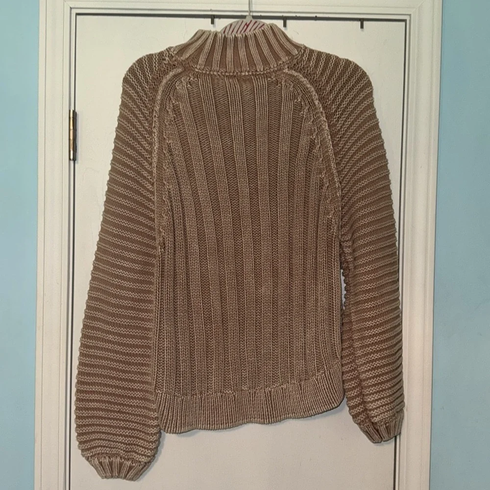 Free People Tan Cowl Neck Sweater‎ DD
